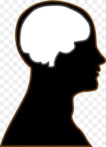 Human Brain Silhouette - Cognitive Awareness & Mental Health Visual