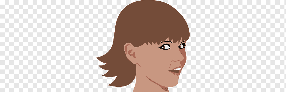 Woman Side Profile Illustration - Clean Vector Art for Web & Design