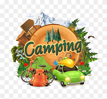 Camping Adventure Illustration - Outdoor Fun & Gear Visual