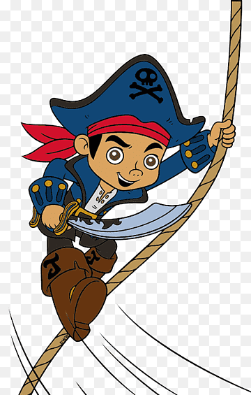 Jake the Pirate - Adventure-Ready Cartoon Character Clipart