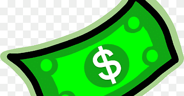 Cartoon Dollar Bill Illustration - Free PNG Clipart for Finance Content