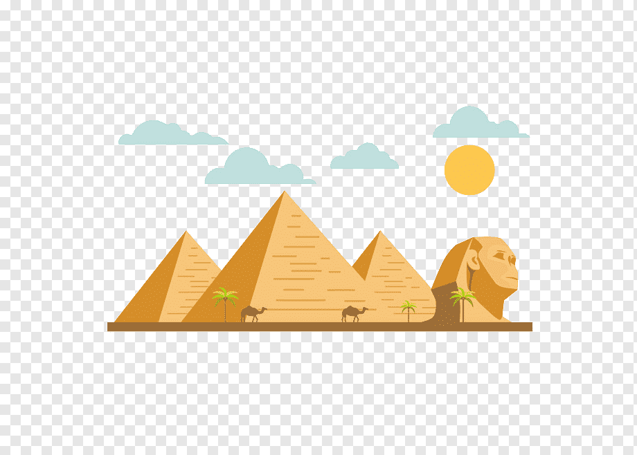 Iconic Egypt Landmarks - Pyramids, Sphinx & Desert Scene