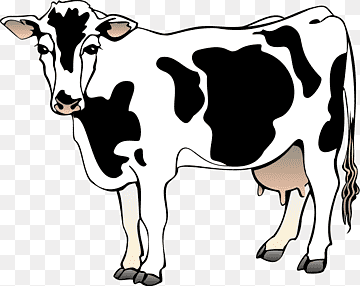 Christmas Cow Cliparts - 4 Days Till Christmas - Free Transparent