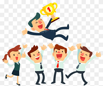 Team Success and Celebration - Business Achievement Illustration