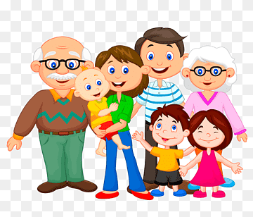 Multi-Generational Family Illustration - Free Clipart for Websites & Blogs