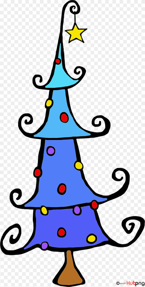 Vector Clip Art Illustration of a Pretty and Whimsical Tree with - Clip ...