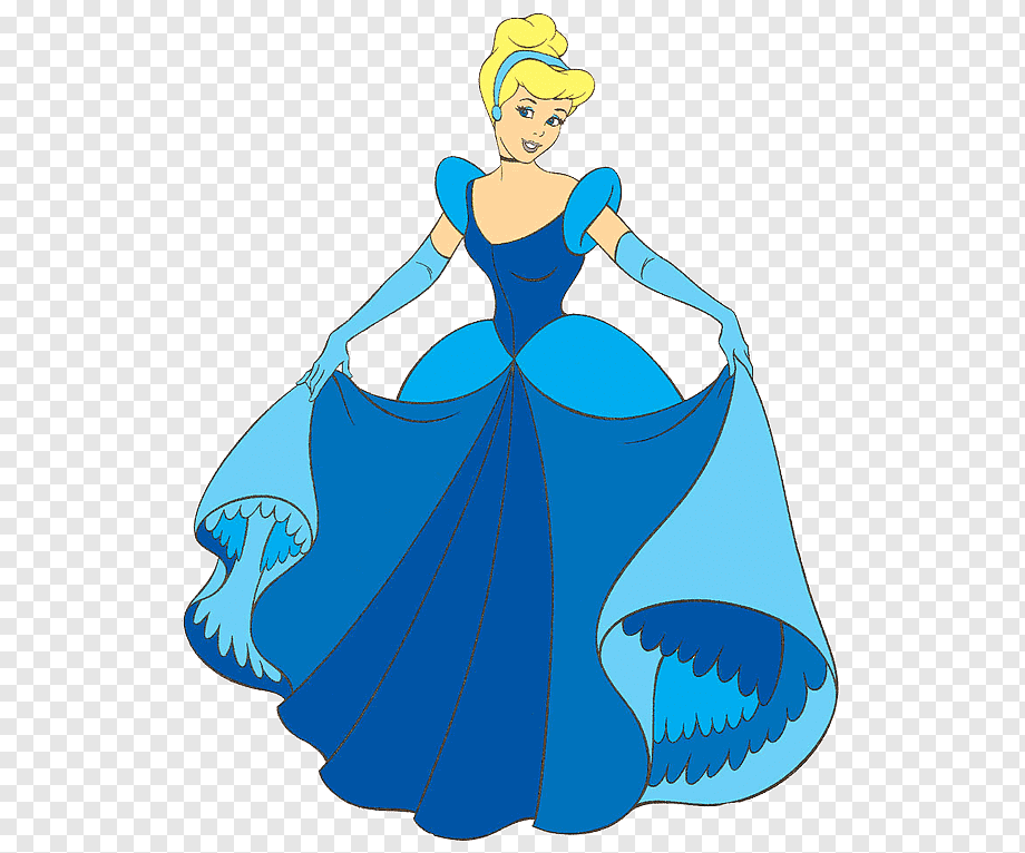 Pink silhouette of a princess in a ball gown, holding the skirt with both hands, against transparent background.
