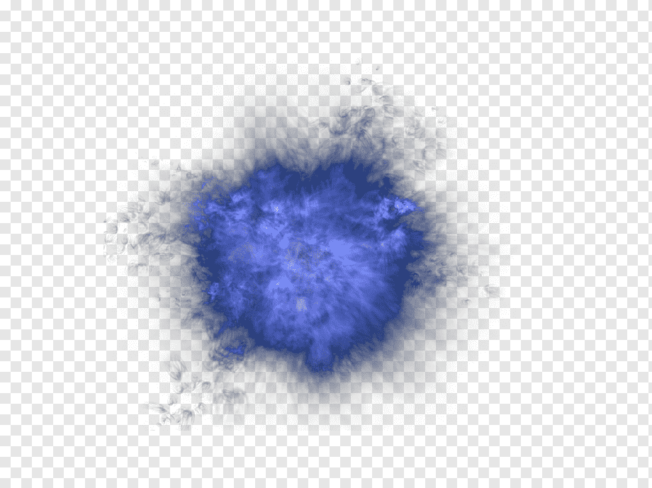 Blue Smoke Explosion PNG - Transparent High-Resolution Graphic