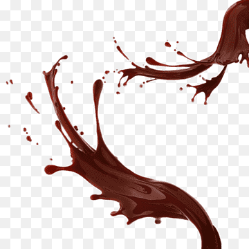 Rich, glossy chocolate splashing dynamically against a transparent background, capturing motion and decadence.