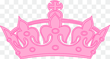 Pink Crown Illustration - Royal Design for Princess Themes & Celebrations
