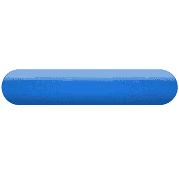 Blue rounded rectangular button or progress bar on white background