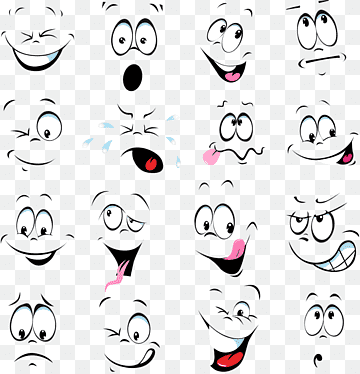 Free Cartoon Emoji Faces - Expressive Clipart for Design & Social Media
