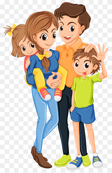 Happy Family Illustration - Free PNG Clipart for Websites & Print
