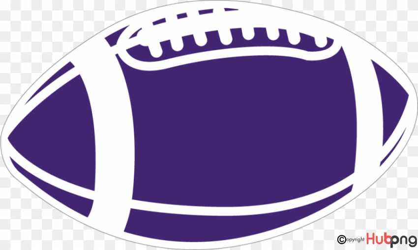 Purple Football Clipart - Free PNG Download for Sports Designs