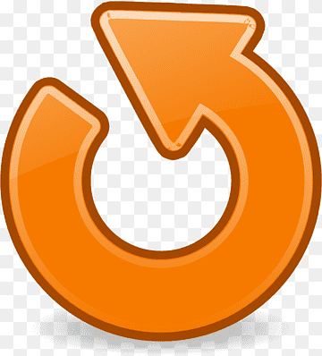 Orange circular arrow icon indicating refresh, reload, or undo action.