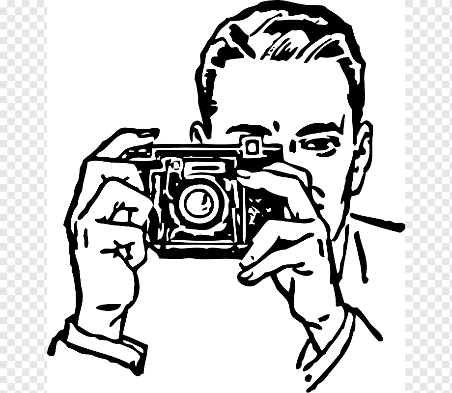 Vintage Photographer Illustration - Classic Camera Artwork