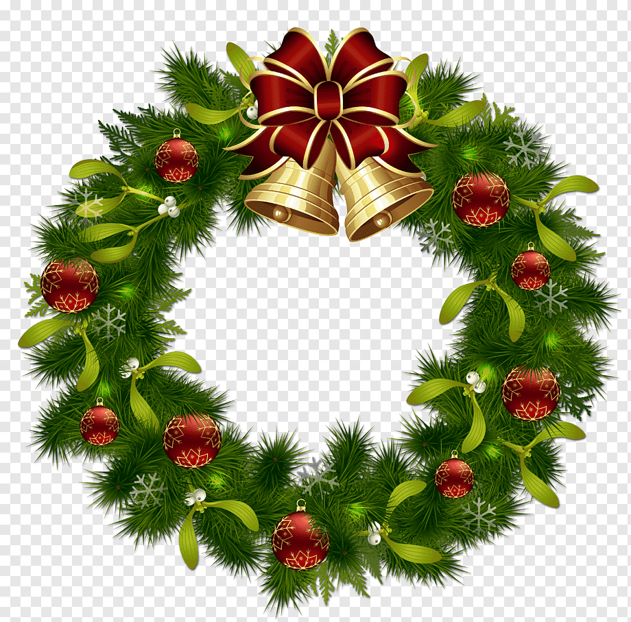 Evergreen Garlands - Clip Art Library