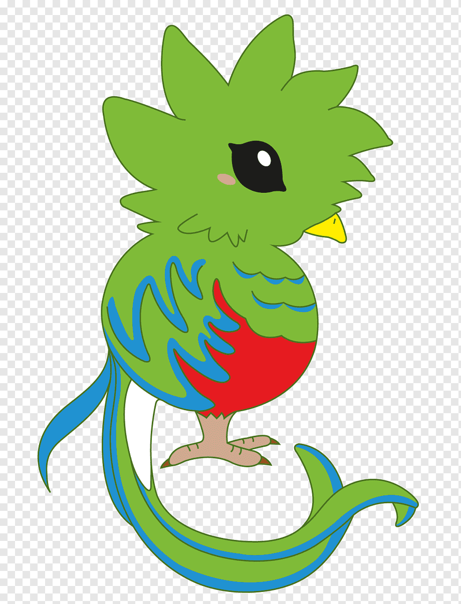 Adorable Quetzal Bird Illustration - Free Clipart for Nature & Education
