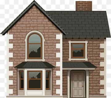 Traditional Brick House Design - Architectural Illustration
