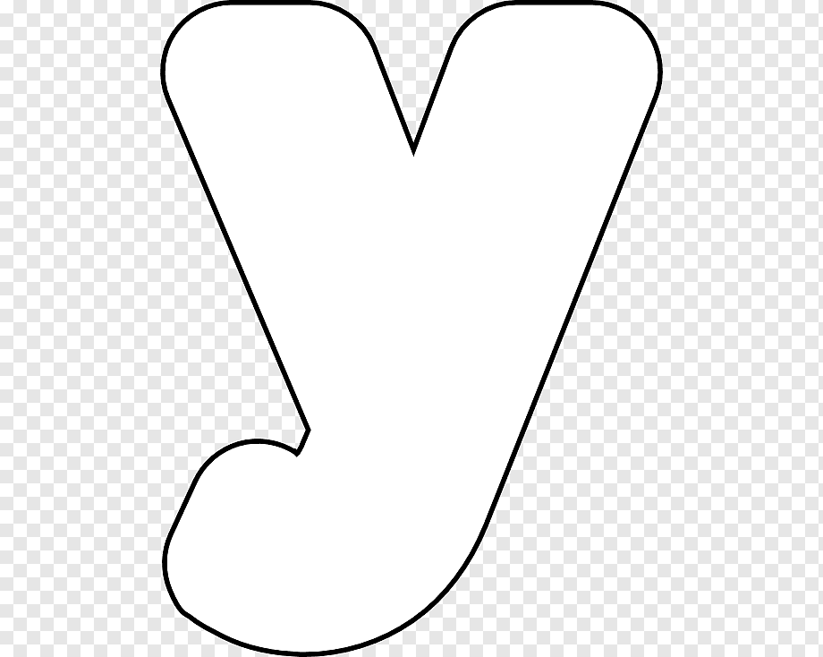 Lowercase Letter Y Outline SVG PNG - Free Download for Crafts & Design