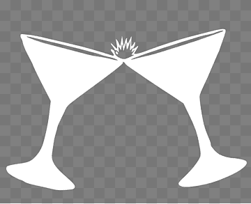 Celebratory Martini Toast Icon - Free SVG Clipart for Events & Bars