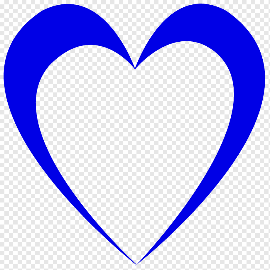 Blue Heart Divider Clip Art - Blue Heart Divider Image - Clip Art Library