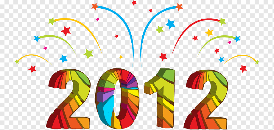 Celebrate the New Year 2012 - Festive Fireworks Graphic