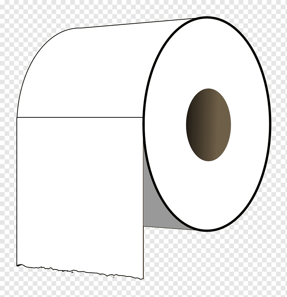 Toilet Paper Roll Illustration - Clean Vector Graphic for Web Use