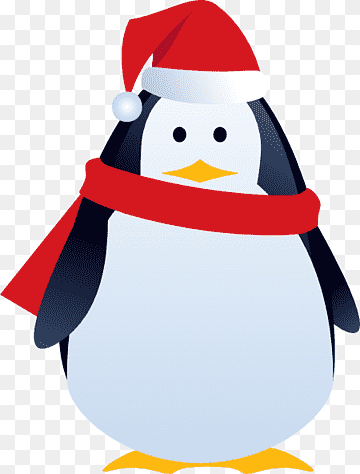 Christmas Penguin Clipart - Free Holiday Illustration for Websites & Print