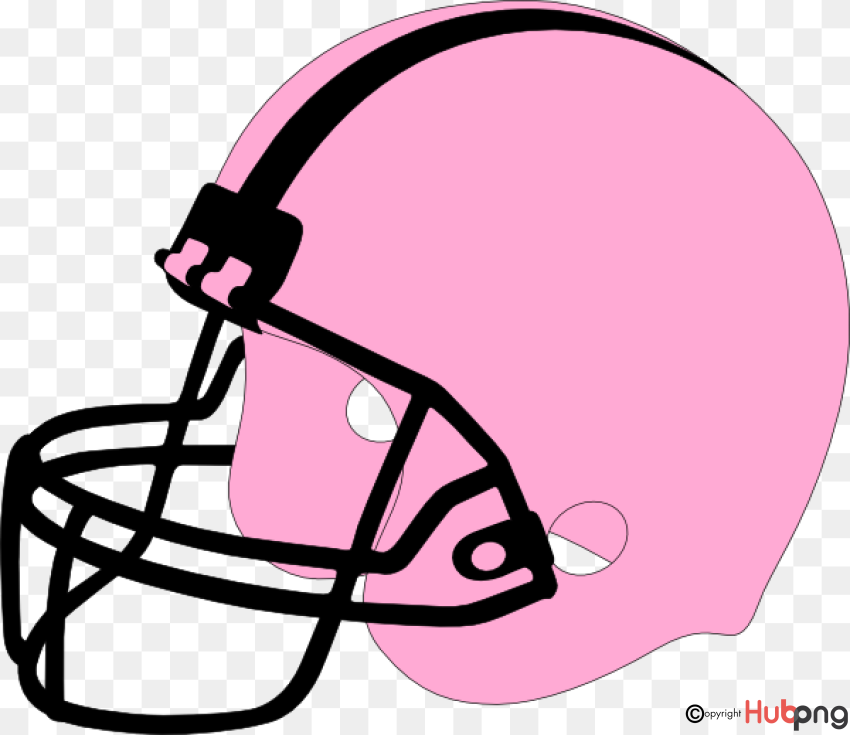 Pink Football Helmet Clipart - Free Download for Breast Cancer Awareness