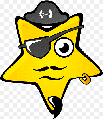 Fun Pirate Star Mascot - Playful Cartoon Character for Kids & Brands