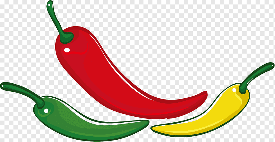 Chili Peppers Illustration | Vibrant Red, Green & Yellow Varieties