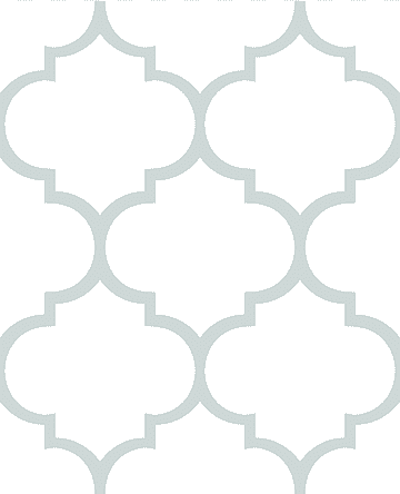 Light gray quatrefoil lattice pattern on white background, seamless decorative tile design.