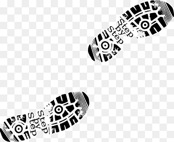 Step-by-Step Progress Footprint Illustration | Visual Metaphor for Growth