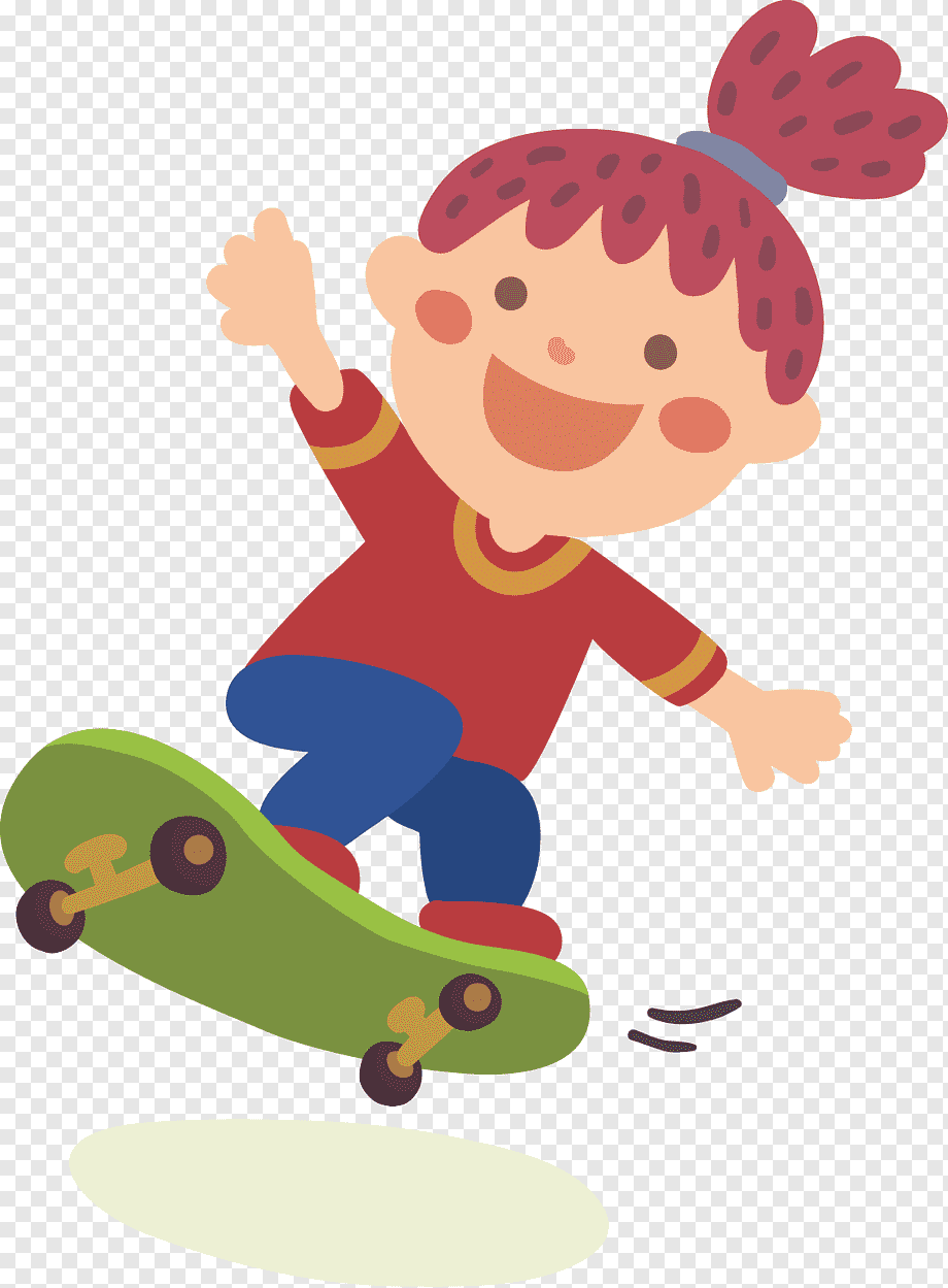 Kids Skateboarding Fun - Playful Illustration for Children’s Activities