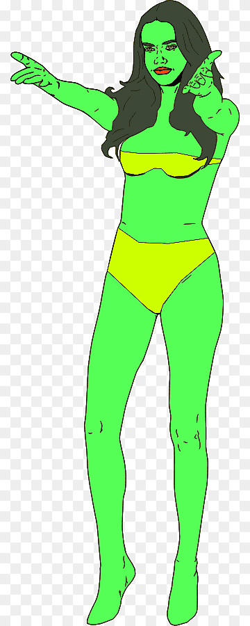She-Hulk Inspired Character Illustration - Vibrant Digital Art