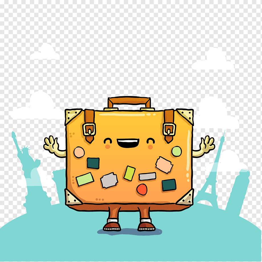 cute suitcases - Clip Art Library