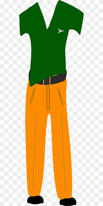 Professional Uniform Outfit - Green Polo & Orange Trousers Design