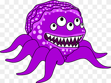 Fun Purple Monster Illustration - Free Transparent PNG for Creative Projects