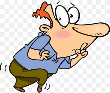 Stealthy Cartoon Character - Tiptoeing in Secret | Free Clipart