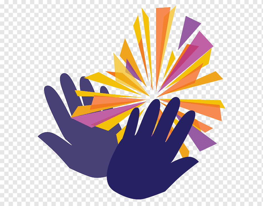 Creative Energy Release - Hands and Colorful Explosion Illustration