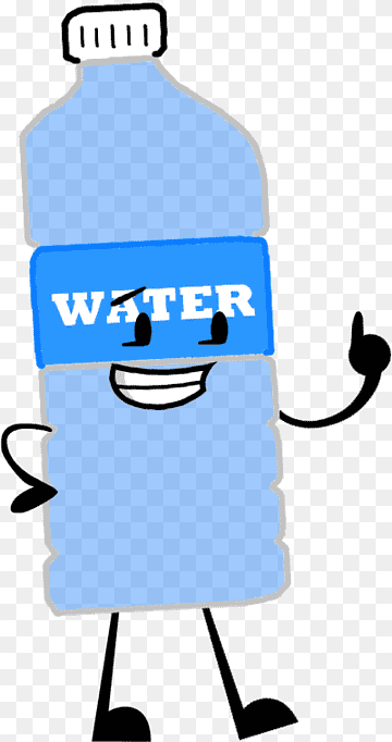 Fun Water Bottle Character Illustration for Health & Hydration Content