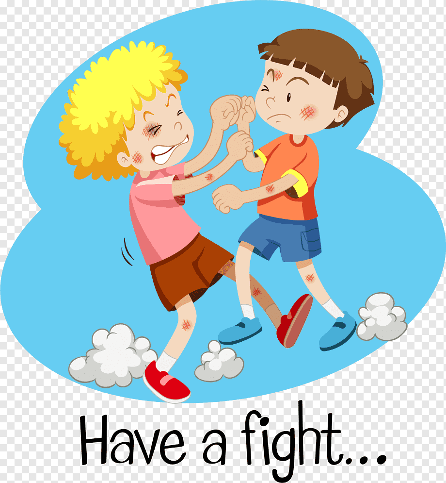no fighting clipart