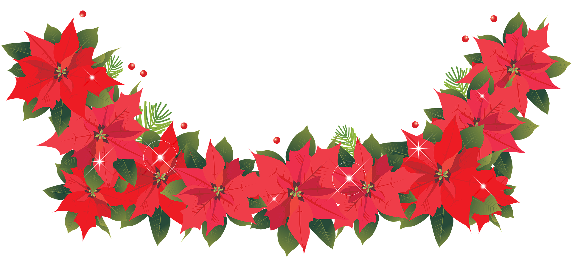 Christmas flower decoration | Free SVG - Clip Art Library
