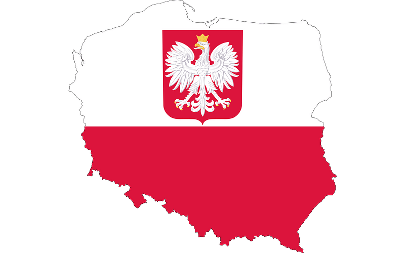 Poland Polska Mens T Shirt Awesome Eagle Crest Polish Flag Pride - Clip ...