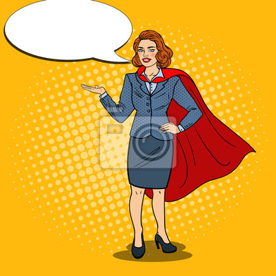 Superhero Businesswoman - Empowering Leadership & Confidence