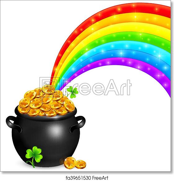 rainbow and pot of gold