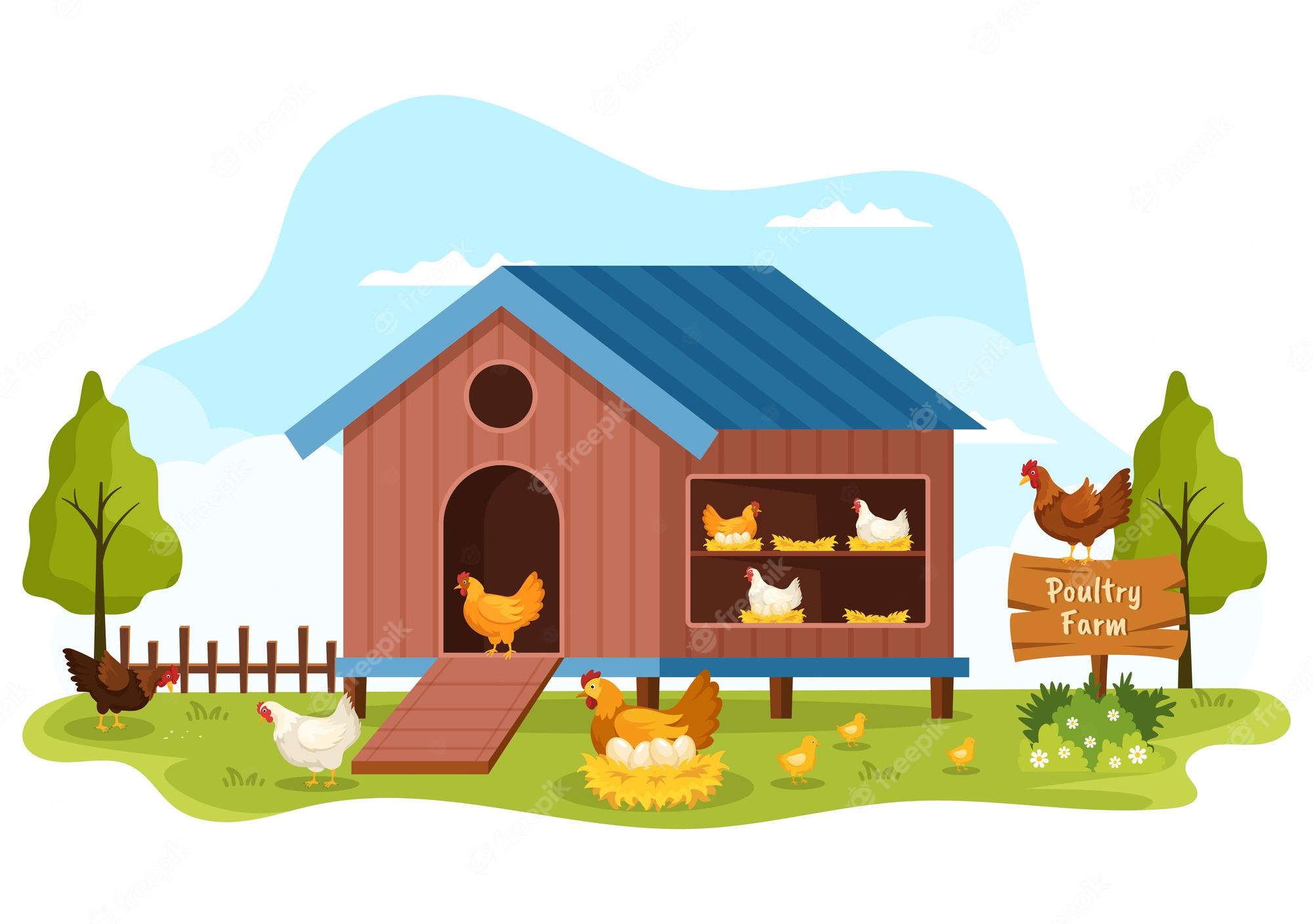 chicken-houses-clip-art-library