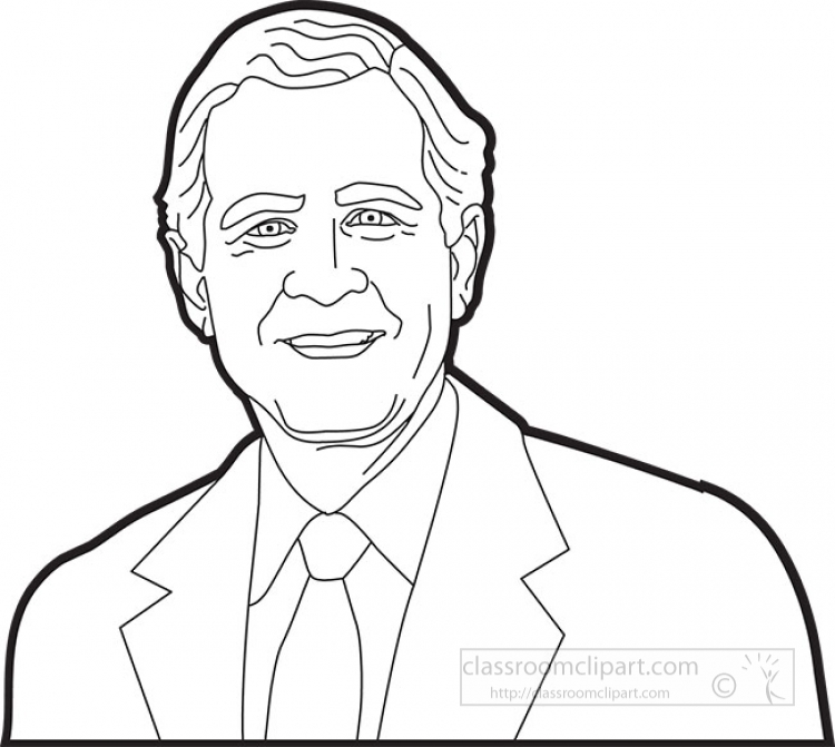 bush outlines - Clip Art Library