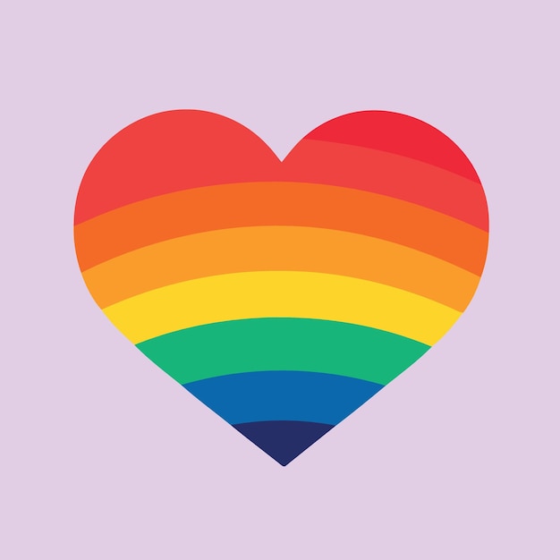 gay pride logo heart san